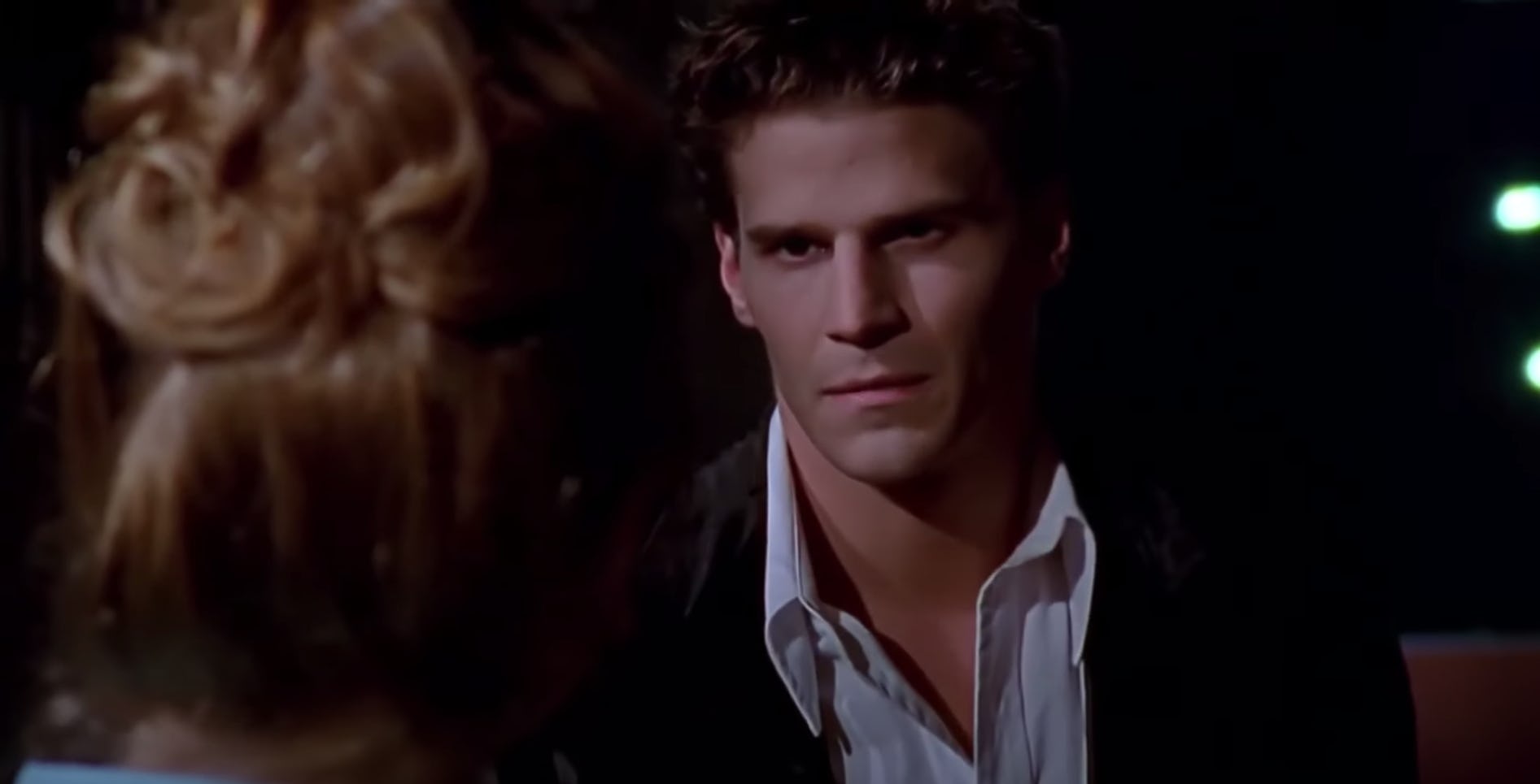 David Boreanaz starred as the mysterious Angel in Buffy the Vampire Slayer. Screenshot via Buffy the&hellip;