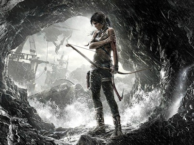 concept art of Lara Croft in Tomb Raider 2013