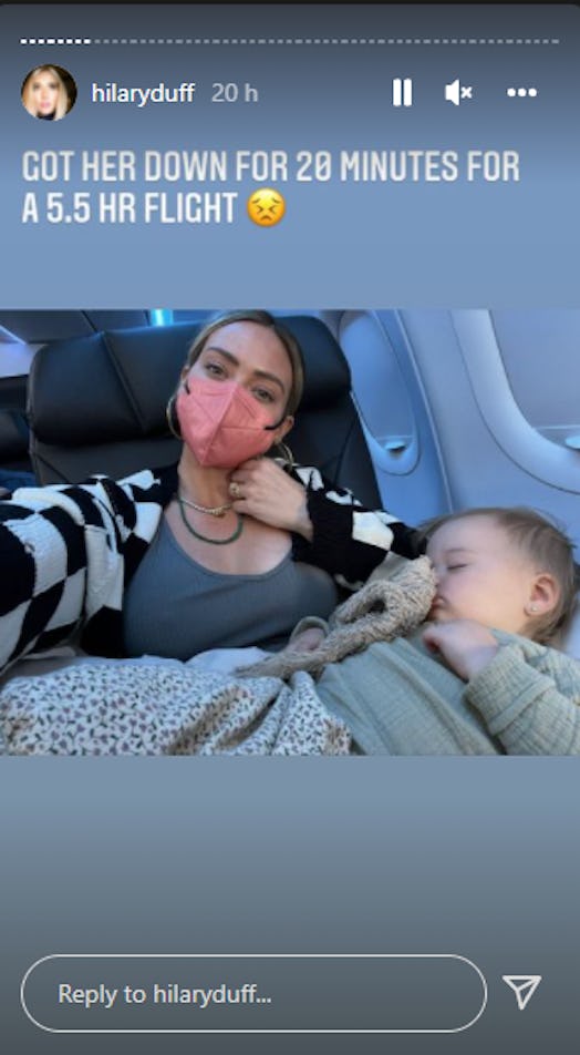 Hilary Duff's daughter Mae was a real adventure on a flight to Hawaii.