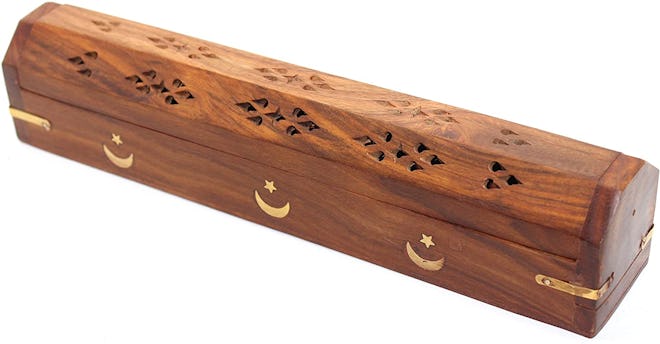 Govinda Wooden Coffin Incense Burner