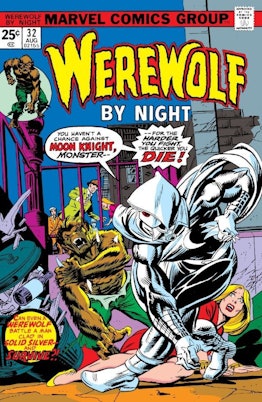 Werewolf by Night vs. Moon Knight. comics