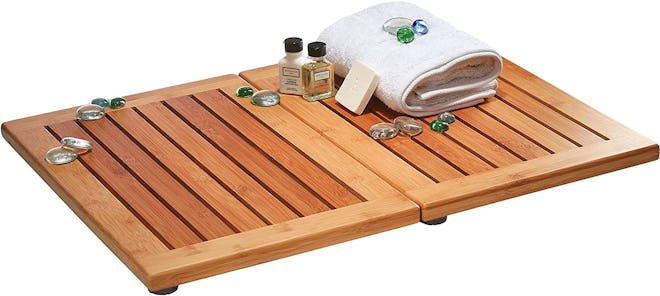 Best Foldable Wooden Shower Mat