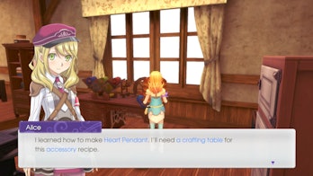 Alice learned Heart Pendant recipe