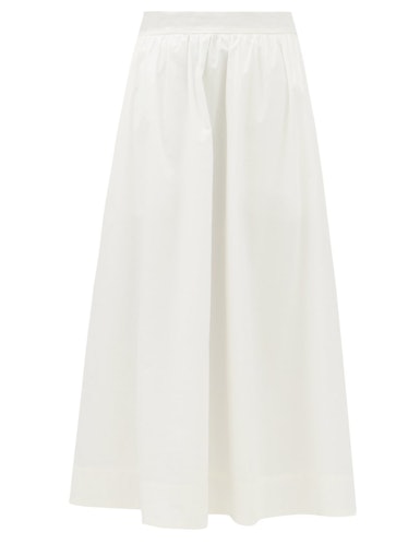 Totême Voluminous Midi Skirt to wear with halter top