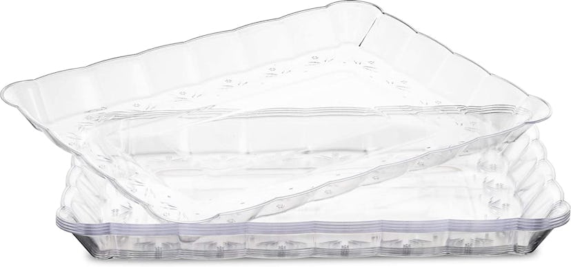 Plasticpro Plastic Serving Trays (Set of 4)