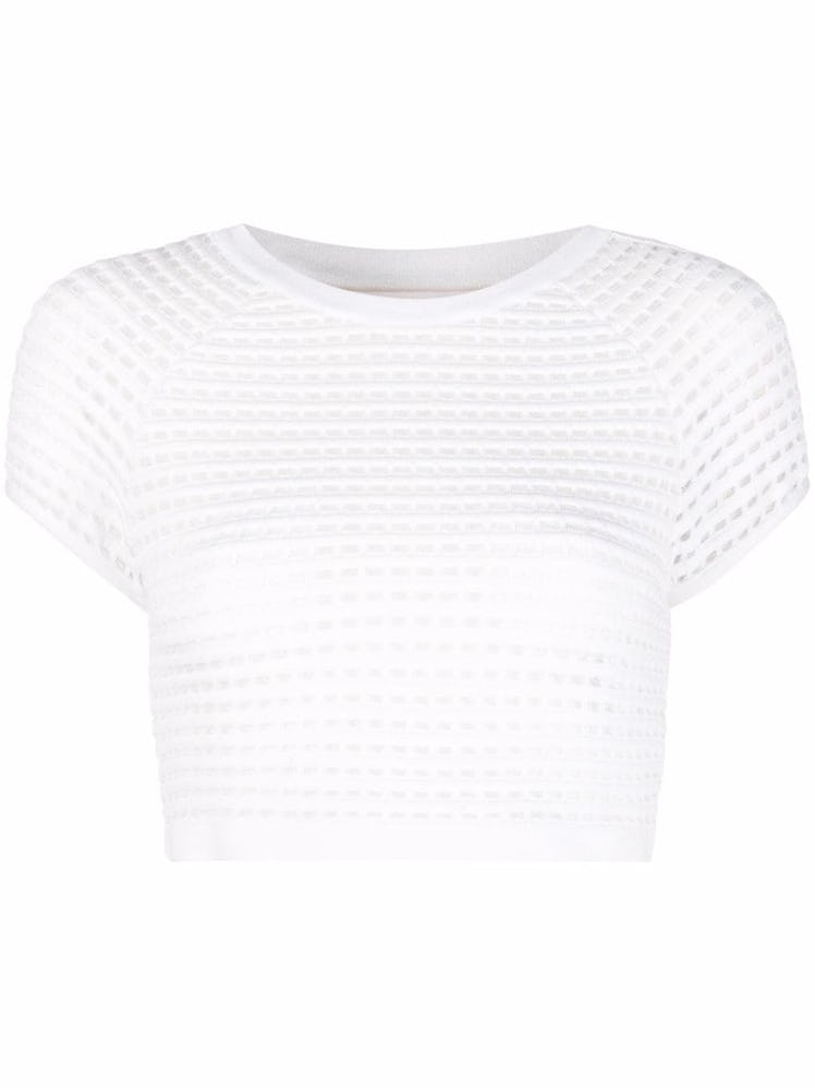 Genny open-knit cropped top athluxe