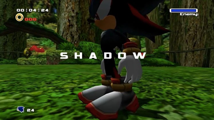 Shadow’s first appearance was in Sonic Adventure 2.