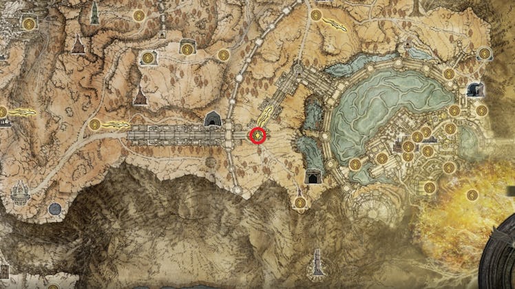 Elden Ring map fragment location for Leyndell