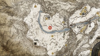 Elden Ring map fragment location for the Consecrated Snowfield