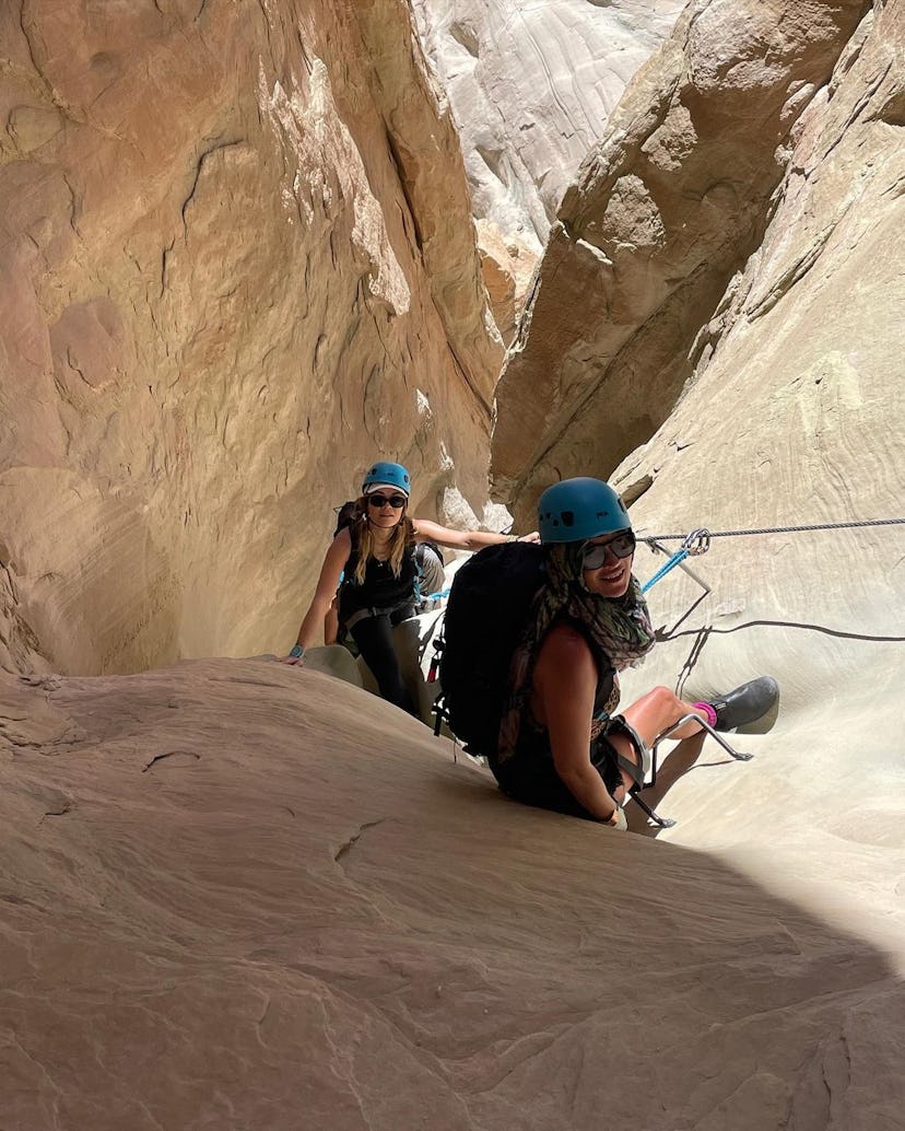 Kate Moss and Rita Ora rock climbing