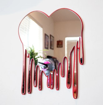 Heart Wall Art Mirror Melting Heart