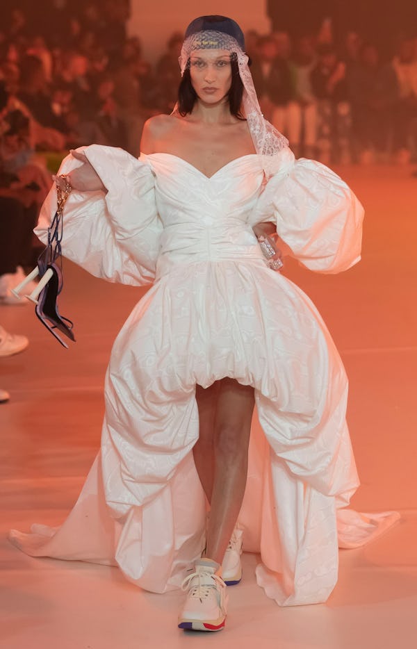 A puffy sleeve wedding dress from Off-White Fall/Winter 2022 collection.