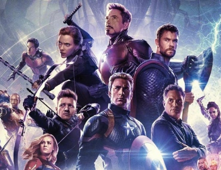 Collage of 10 Marvel superheroes