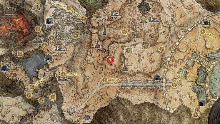 Elden Ring map fragment location for the Altus Plateau