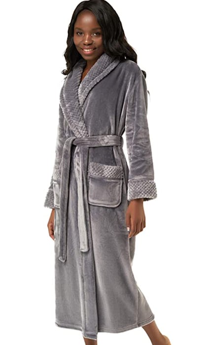 Soft Warm Fleece Bathrobe for Women