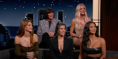 Kim Kardashian, Kourtney Kardashian, Kendall Jenner, Kris Jenner, and Khloé Kardashian on 'Jimmy Kim...