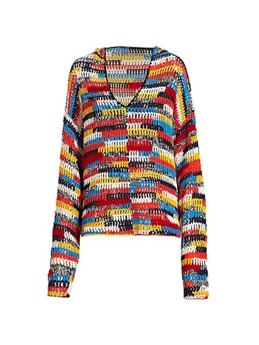 Monse Multicolor Crocheted Hoodie athluxe trend