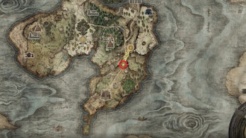 Elden Ring map fragment location for the Weeping Peninsula