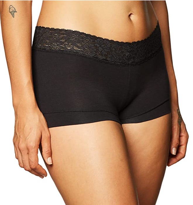 Maidenform Women's Dream Cotton with Lace Boyshort