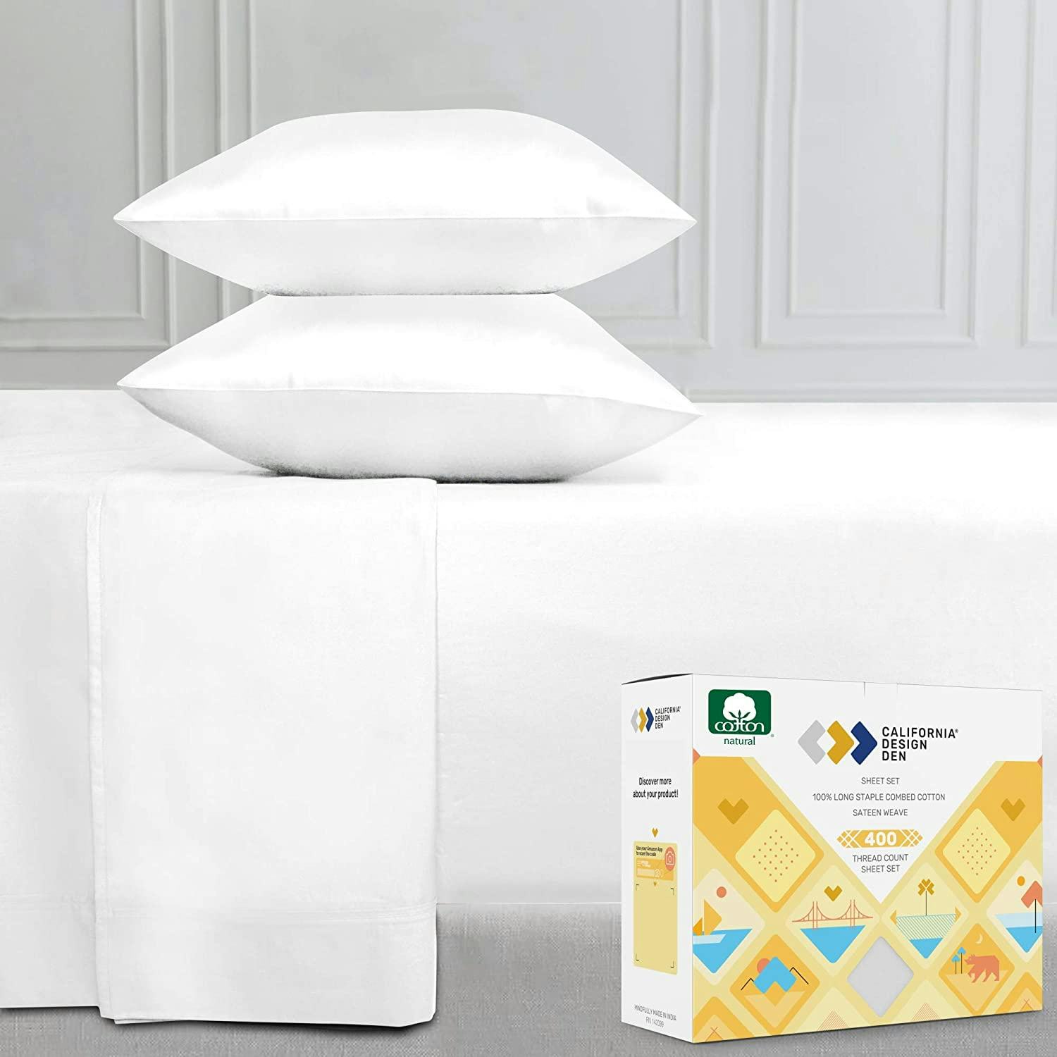 California Design Den 100% Cotton Sheets (4-Pieces)