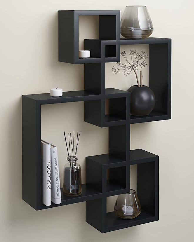 Greenco Intersecting Floating Shelves