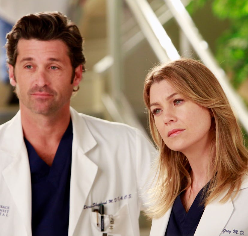 Derek (Patrick Dempsey) and Meredith (Ellen Pompeo) on 'Grey's Anatomy'