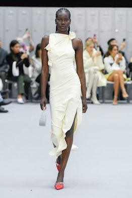 Adut Akech walks the runway during the Coperni's Fall/Winter 2022 Show