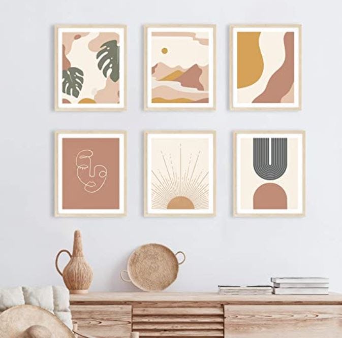 Haus and Hues Neutral Wall Art (6-Pack)