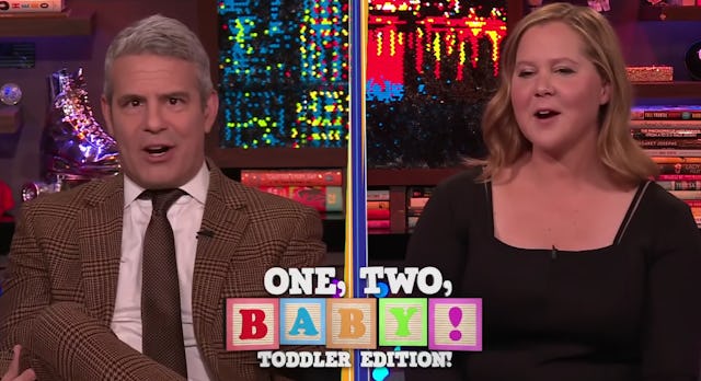 Amy Schumer and Andy Cohen answer all questions toddler on 'What Happens Live.'