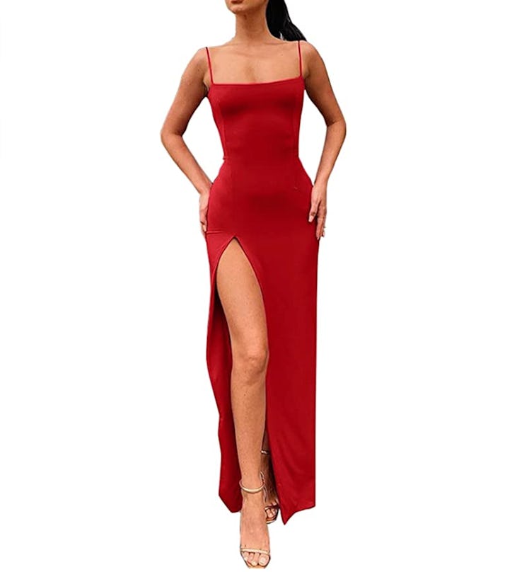 PRIMODA Slit Bodycon Dress