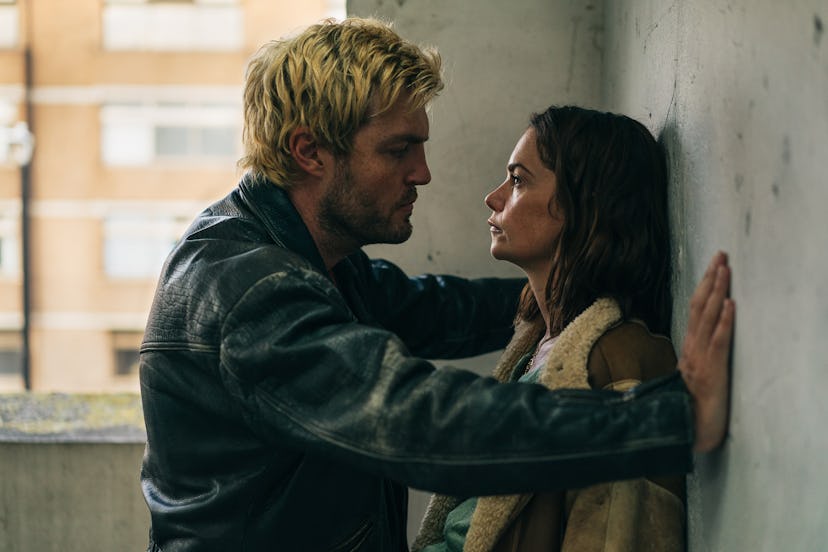 Ruth Wilson as Kate Perkin and Tom Burke as Blond in 'True Things'