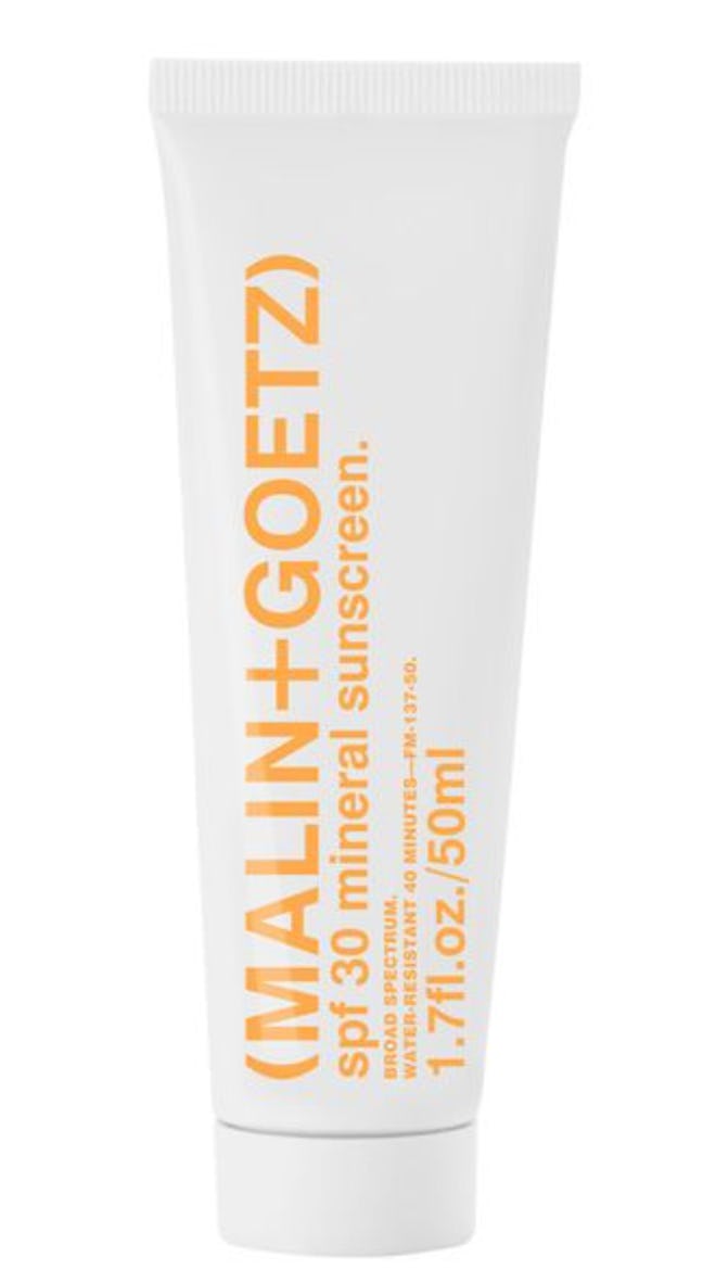 a clean, mineral SPF 30 sunscreen to help protect