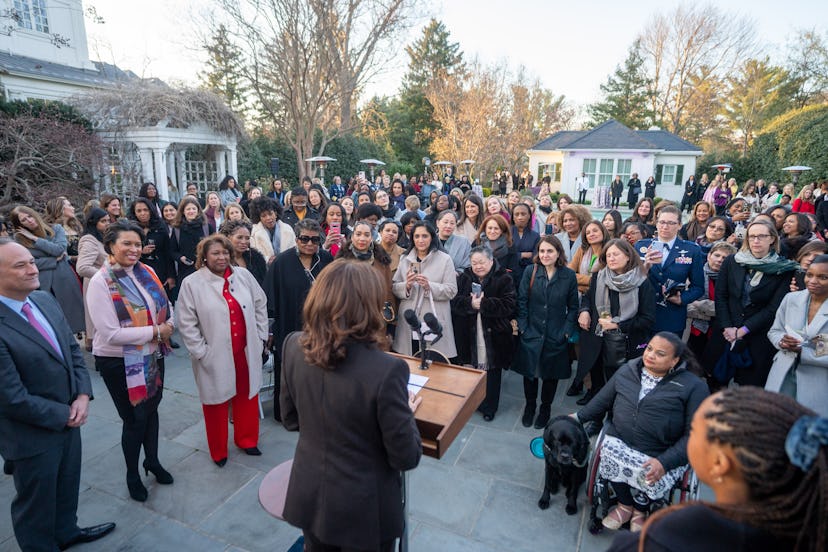 Kamala Harris' house features an outdoor pool, patio, and ample green space.