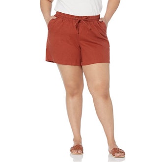 Amazon Essentials Drawstring Linen Blend Shorts