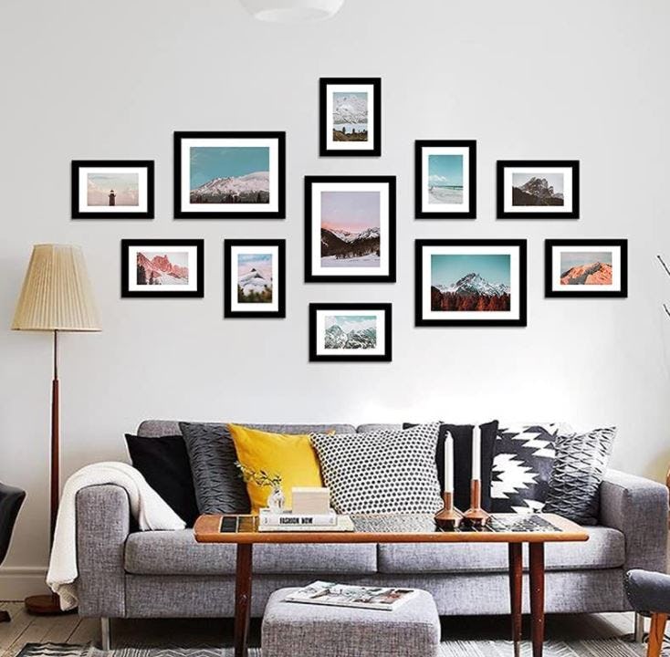 WOOD MEETS COLOR Wooden Picture Frames (11-Pack)