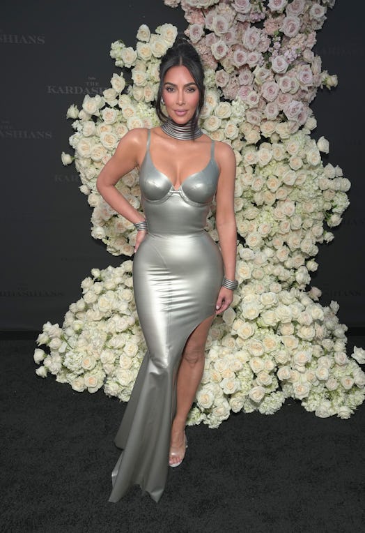 Kim Kardashian attends the Los Angeles premiere of Hulu's new show "The Kardashians" 