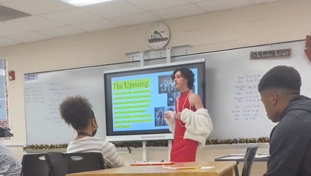 A Florida teen took matters into their own hands this week by giving their classmates a lecture abou...