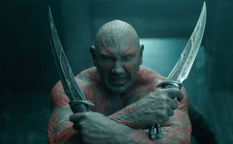 Dave Bautista as Drax the Destroyer in 2014’s Guardians of the Galaxy