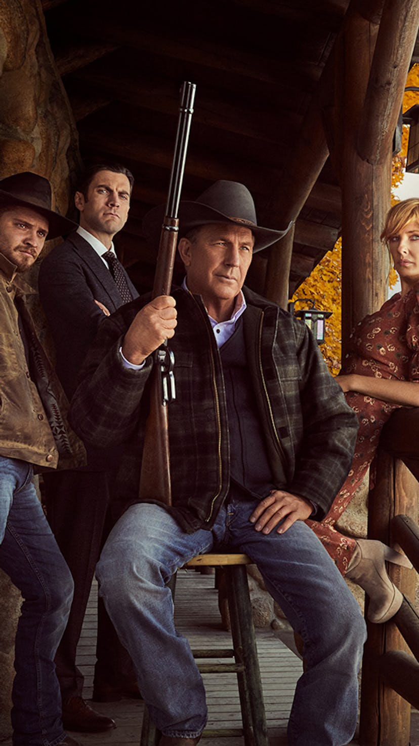 The main cast members of the Dutton family on 'Yellowstone.'