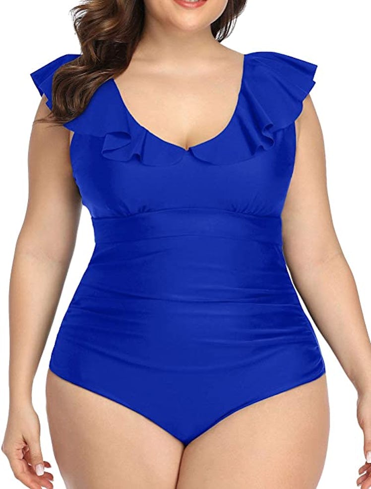 Daci Falabella Plus Size Ruffled One Piece Bathing Suit