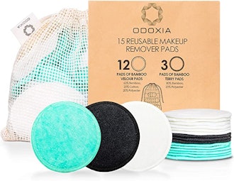 ODOXIA Reusable Makeup Remover Pads (15-Pack)