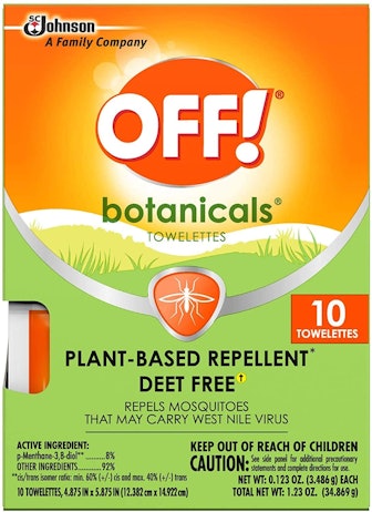 OFF! Botanicals Insect Repellent Towelettes, 10 Wipes (3-Pack)