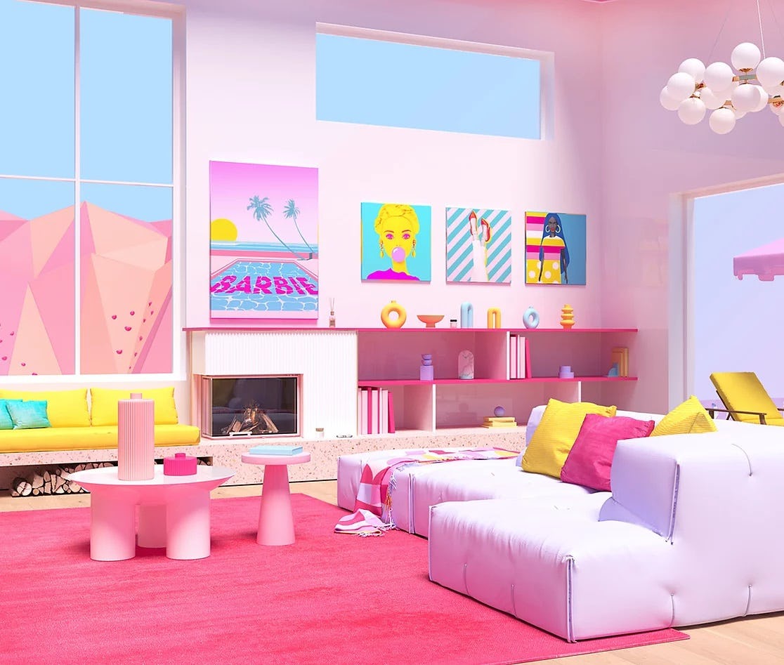 barbie dream house pop up