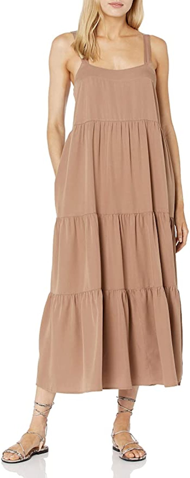 The Drop Britt Tiered Maxi Tent Dress