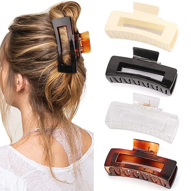 Canitor Large Hair Claw Clips (4-Pack)