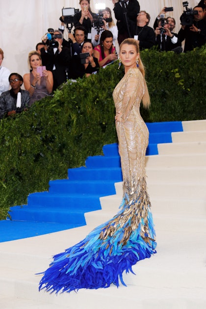 Blake Lively Purposely Matches The Met Gala Red Carpet: Photos