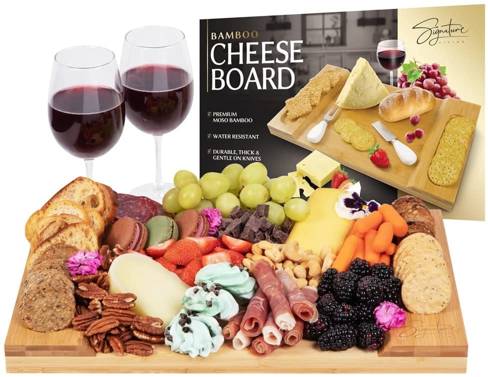 Signature Living Large Bamboo Charcuterie Board