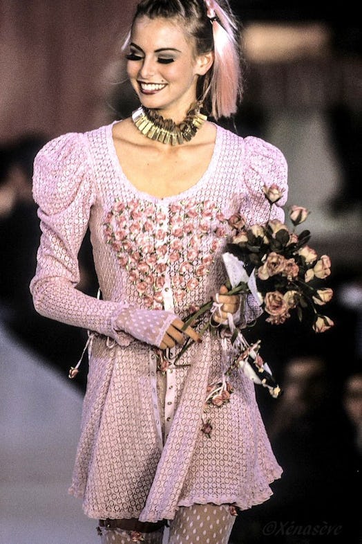 a model at betsey johnson's spring 1994 show