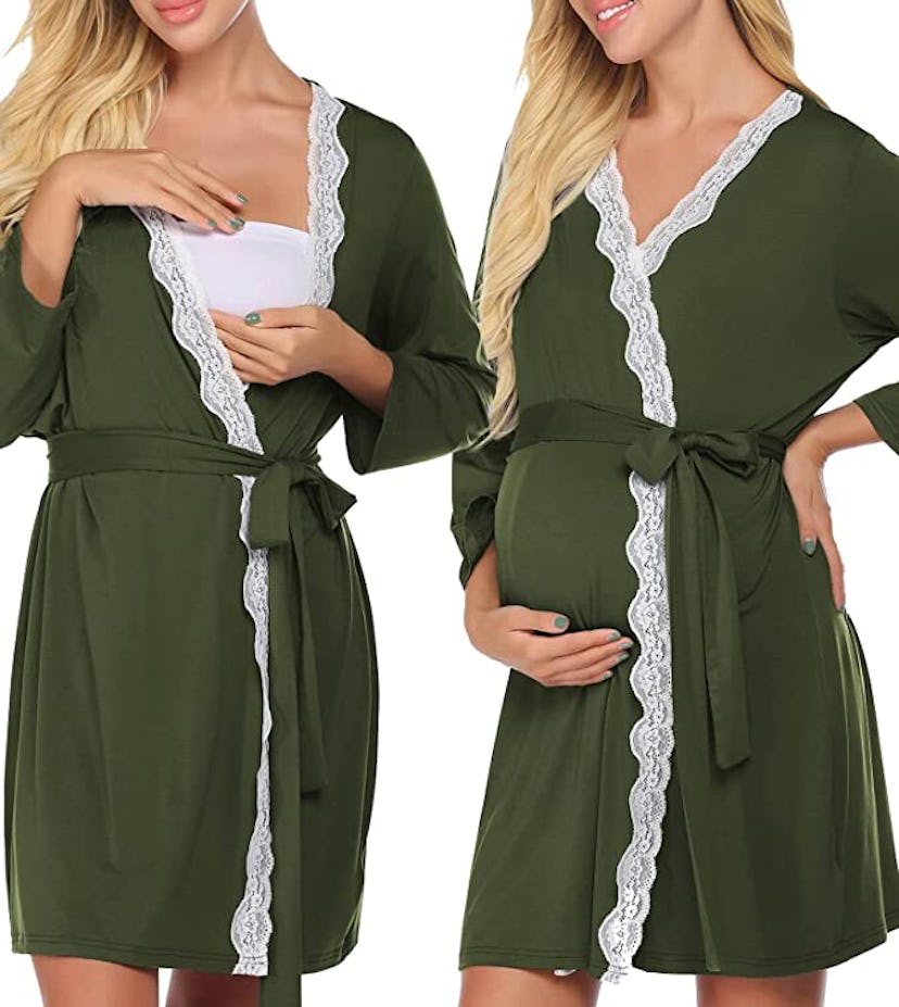 Ekouaer Maternity Robe