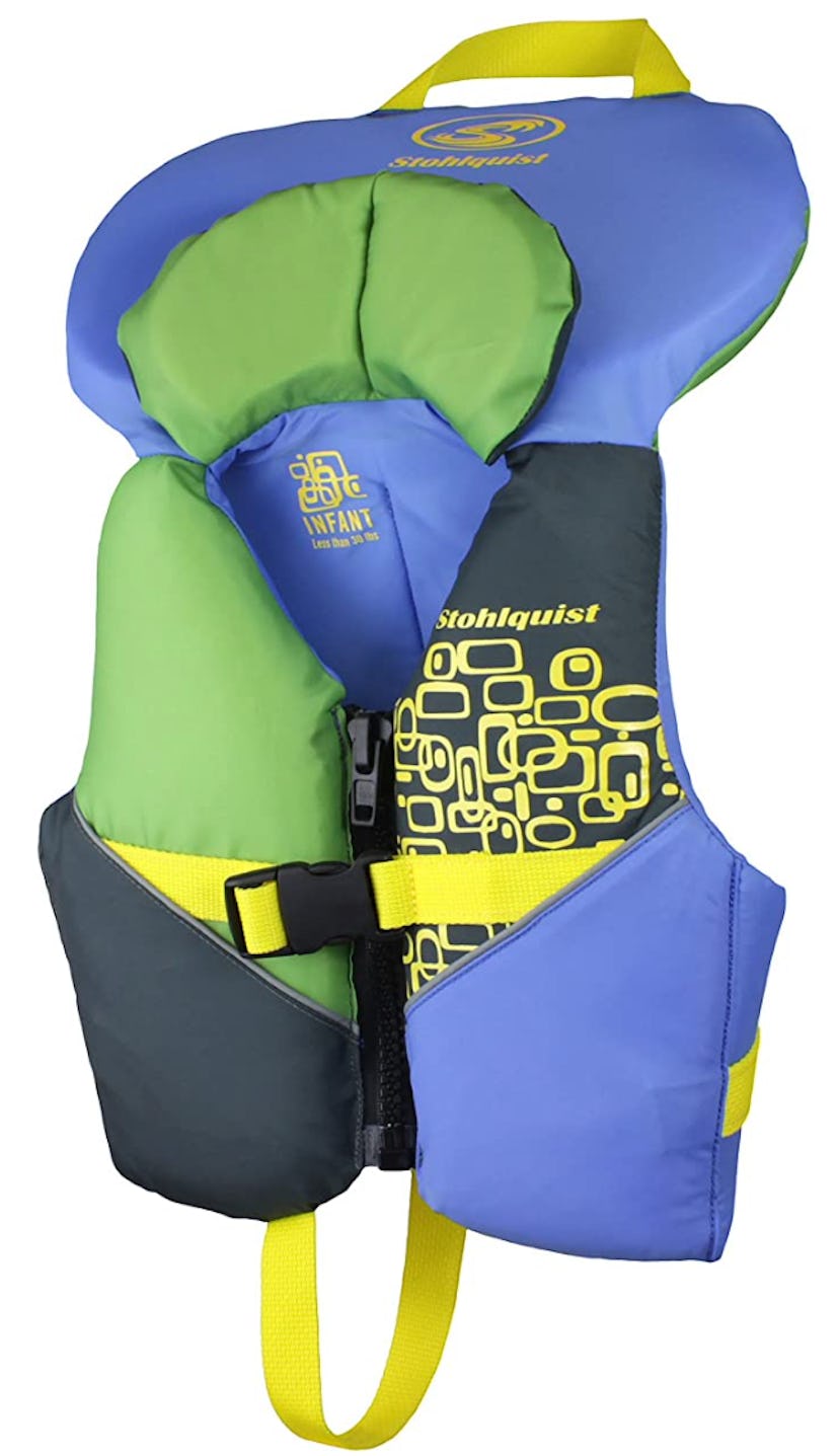 Stohlquist Child PFD Life Jacket in Green and Blue for Toddlers and Children